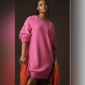 Daily practice by anthropology, pink slub tunic sweater